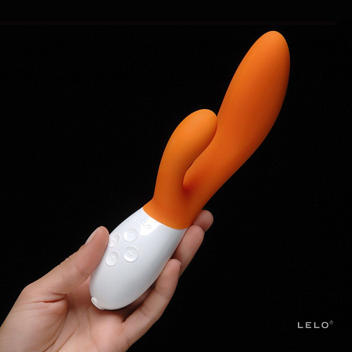 Вибромассажёр оранжевого цвета Lelo Ina 2 Orange LEL7650 (20 см)
