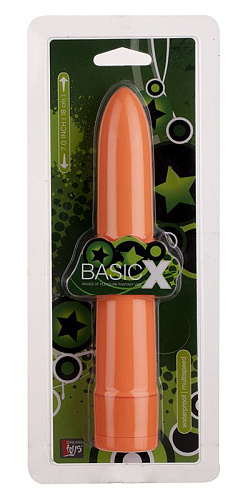 Оранжевый классический вибромассажёр Dream Toys BASICX MULTISPEED VIBRATOR ORANGE 7INCH 20655 (18 см)