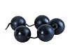 Цепочка из пяти чёрных латексных шариков California Exotic Novelties Power Balls SE-1318-03-2