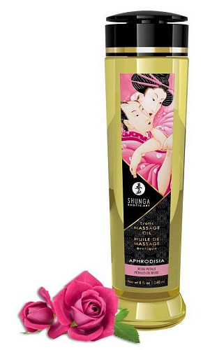 Массажное масло с ароматом розы Shunga Aphrodisia 1200 (240 мл)