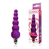 Фиолетовый анальный вибромассажёр-ёлочка Bior toys CSM-23046 (12 см)