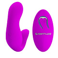 Лиловый вибромассажёр для пар с пультом ДУ Baile BI-014484W