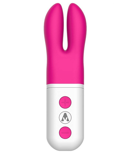 Ярко-розовый стимулятор с ушками для массажа клитора The Rabbit Company The Pocket Rabbit TRC-008HP