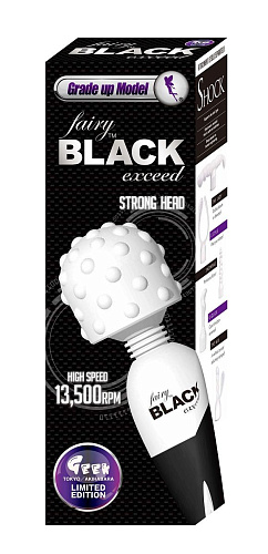 Чёрно-белый вибромассажёр Media Craft Inc. Fairy Exceed Massage Wand E24972