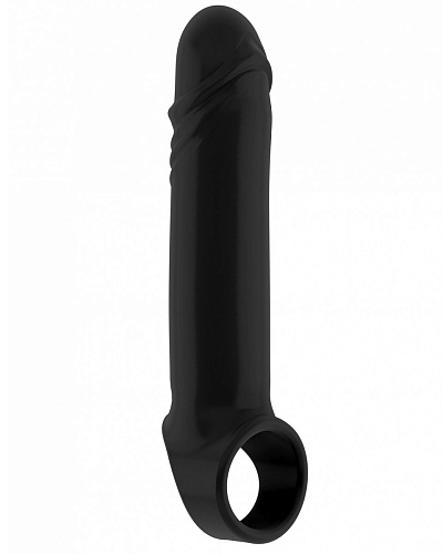 Чёрная насадка на пенис Shots Media BV SON018BLK SON018BLK