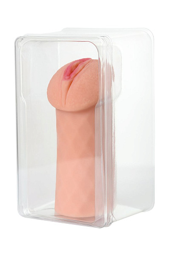 Телесный мастурбатор-вагина с ромбами по поверхности KOKOS ELEGANCE  M01-03-007