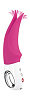 Малиновый вибратор с раздвоенным кончиком Fun Factory Volta 1141064 (18,9 см)