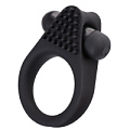 Чёрное эрекционное виброкольцо с шипиками A-toys Brid 768024