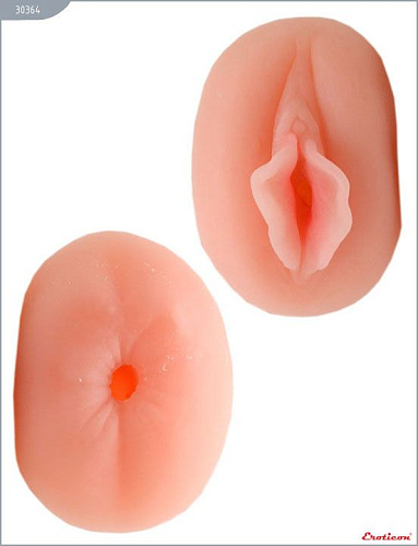 Надувная кукла телесного цвета с большой грудью Eroticon «Брюнетка» 30364