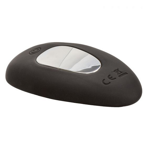 Чёрный вибровкладыш в трусики с пультом ДУ California Exotic Novelties Silicone Remote Panty Pleaser SE-0077-45-3