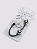 Серебристые шарики на чёрном силиконовом шнурке Fifty Shades of Grey Inner Goddess Mini Silver Pleasure Balls 85g FS-74939 (85 гр)