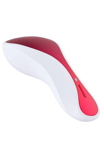 Бело-красный клиторальный стимулятор Erotist Vivid 540203