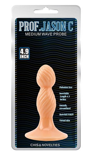 Телесная анальная втулка Chisa Medium Wave Probe CN-101463184 (12,5 см)