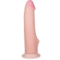 Телесный фаллоимитатор на присоске с бугорком для клиторальной стимуляции LOVETOY (А-Полимер) ART-Style №25 012107 (19,5 см)