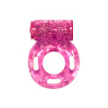 Розовое эрекционное кольцо с вибрацией Lola toys Rings Axle-pin 0114-83Lola