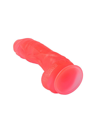 Большой розовый фаллоимитатор на присоске LOVETOY (А-Полимер) 215500 (20,5 см)