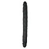 Чёрный двусторонний фаллоимитатор EDC Wholesale Double End Dildo ET081BLK (30 см)