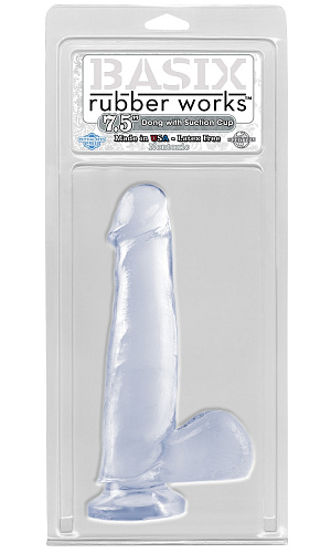 Прозрачный фаллоимитатор с мошонкой Pipedream PD4228-20 (20,3 см)