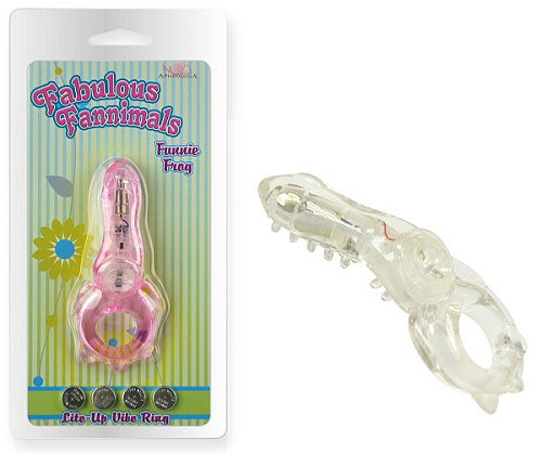 Телесное эрекционное кольцо с вибростимулятором клитора Howells 32002-flesh