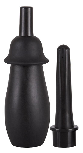 Чёрная груша с 2 сменными насадками для интимного душа Orion Love Shower 05273350000