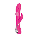 Розовый вибратор-ротатор Tonga N 40 RECHARGEABLE DUO VIBRATOR 530027 (23 см)