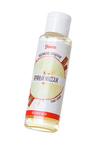 Масло для массажа с ароматом яблока и корицы ToyFa «Пряный массаж» 722106 (50 мл)