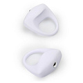 Белое эрекционное кольцо Dream Toys LIT-UP SILICONE STIMU RING 8 21240