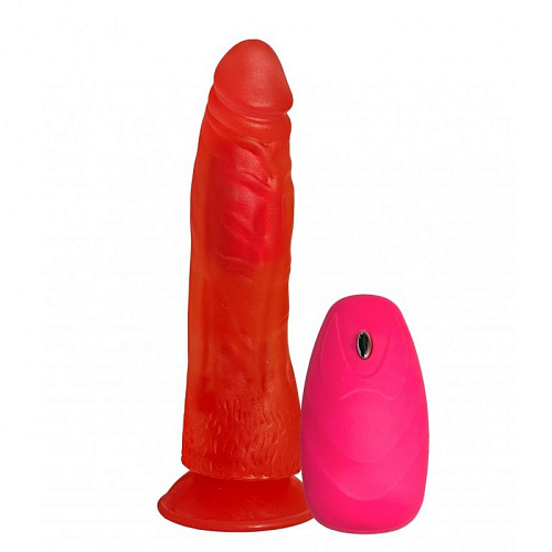 Розовый вибромассажёр с присоской Сумерки богов №3 314-03 BX DD (17 см)