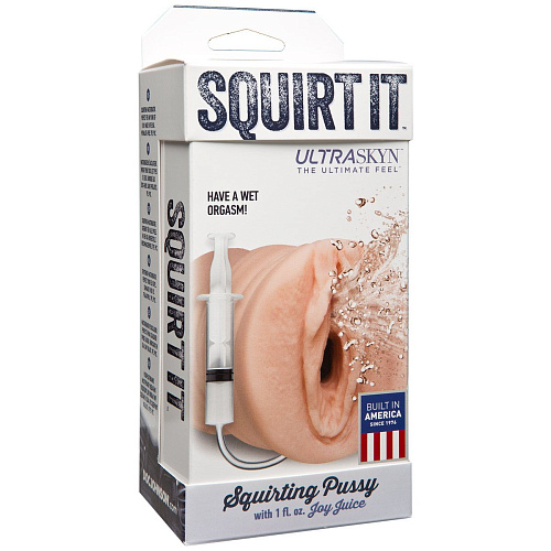 Мастурбатор с эффектом сквиртинга телесного цвета Doc Johnson 0683-50-BX