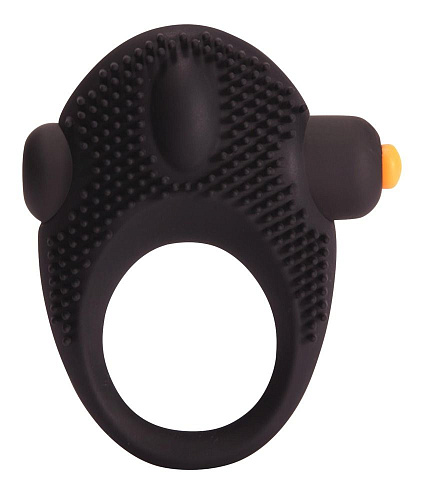 Чёрное эрекционное кольцо с вибрацией Pornhub Vibrating Cock Ring 91260