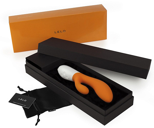 Вибромассажёр оранжевого цвета Lelo Ina 2 Orange LEL7650 (20 см)