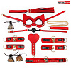 Большой эротический набор БДСМ в красном исполнении Bior toys NTB-80654