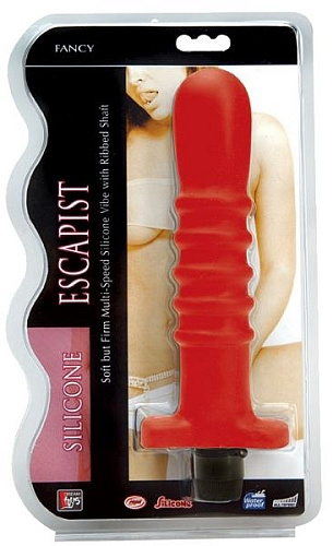 Красный многоскоростной силиконовый вибратор Dream Toys 20137 (18 см)