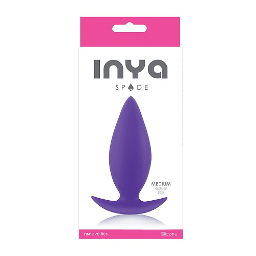 Фиолетовая анальная пробка для ношения NS Novelties INYA Spades Medium NSN-0551-25 (10,2 см)