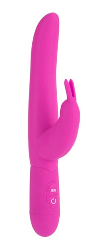 Розовый вибромассажёр со стимулятором клитора California Exotic Novelties BOUNDING BUNNY SE-4540-05-3