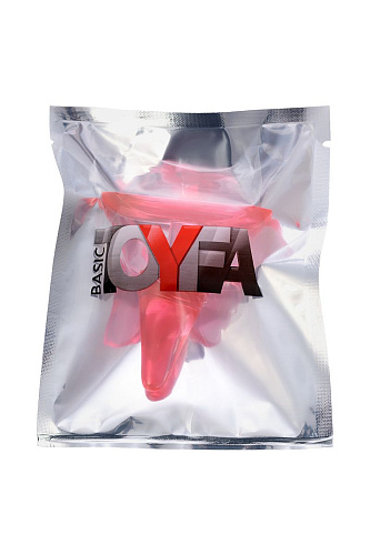 Красная анальная втулка с ограничителем ToyFa 881304-9 (6,5 см)