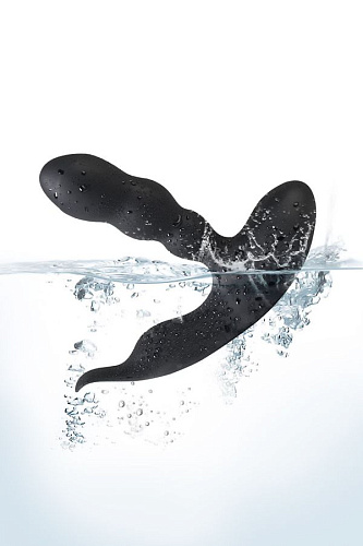 Чёрный стимулятор простаты с пультом ДУ Levett Jonas 17046