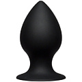 Чёрная анальная пробка Doc Johnson Kink Ace Silicone Plug 4 2401-15-BX (10,16 см)