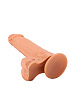 Телесный фаллоимитатор с мошонкой на подошве-присоске LOVETOY (А-Полимер) 101600 (16,5 см)