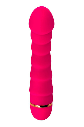 Розовый рельефный вибростимулятор точки G A-toys 761023 (16 см)