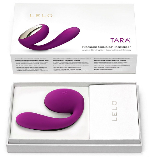 Лиловый вибромассажёр для пар Lelo Tara Deep Rose LEL7472 Tara Deep Rose