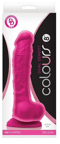 Розовый фаллоимитатор с двойным слоем NS Novelties Dual Density 8 NSN-0403-24 (22,9 см)