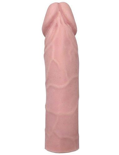 Телесный гнущийся фаллоимитатор из ультраскин Eroticon 30011 (16,5 см)