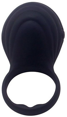 Чёрное виброкольцо на пенис Howells Ripple 185213black