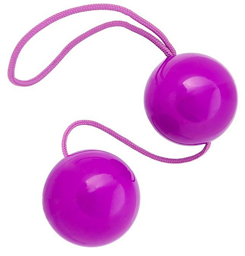 Фиолетовые вагинальные шарики ToyFa BI-BALLS 885006-4