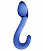 Синий стеклянный стимулятор Shots Media BV Champ CHR007BLU