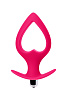 Розовая анальная вибровтулка в форме сердца POPO Pleasure 731337 (17 см)