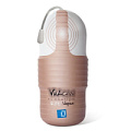 Мастурбатор-вагина бежевом цвете с вибрацией Topco Sales Vulcan Love Skin Masturbator Ripe Vagina Vibe 1600149