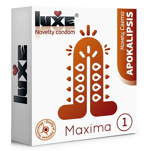 Презерватив Luxe Maxima WHITE №1 «Конец света» (1 шт)