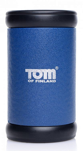 Силиконовый сквозной мастурбатор-цилиндр синего цвета XR Brands Sailor Silicone Stroker TF3657